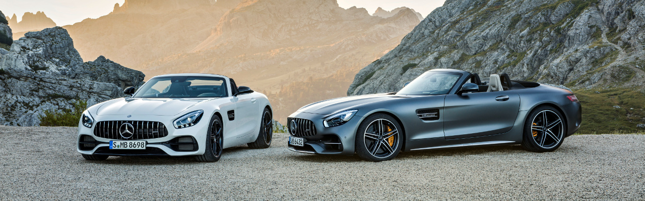 AMG GT  Roadster und AMG GT C Roadster (R 190), 2016 ;Kraftstoffverbrauch kombiniert: 11,4 - 9,4 l/100 km, CO2-Emissionen kombiniert: 259-219 g/km AMG GT  Roadster and AMG GT C Roadster (R 190), 2016; fuel consumption, combined: 11.4-9.4 l/100 km; combined CO2 emissions: 259-219 g/km